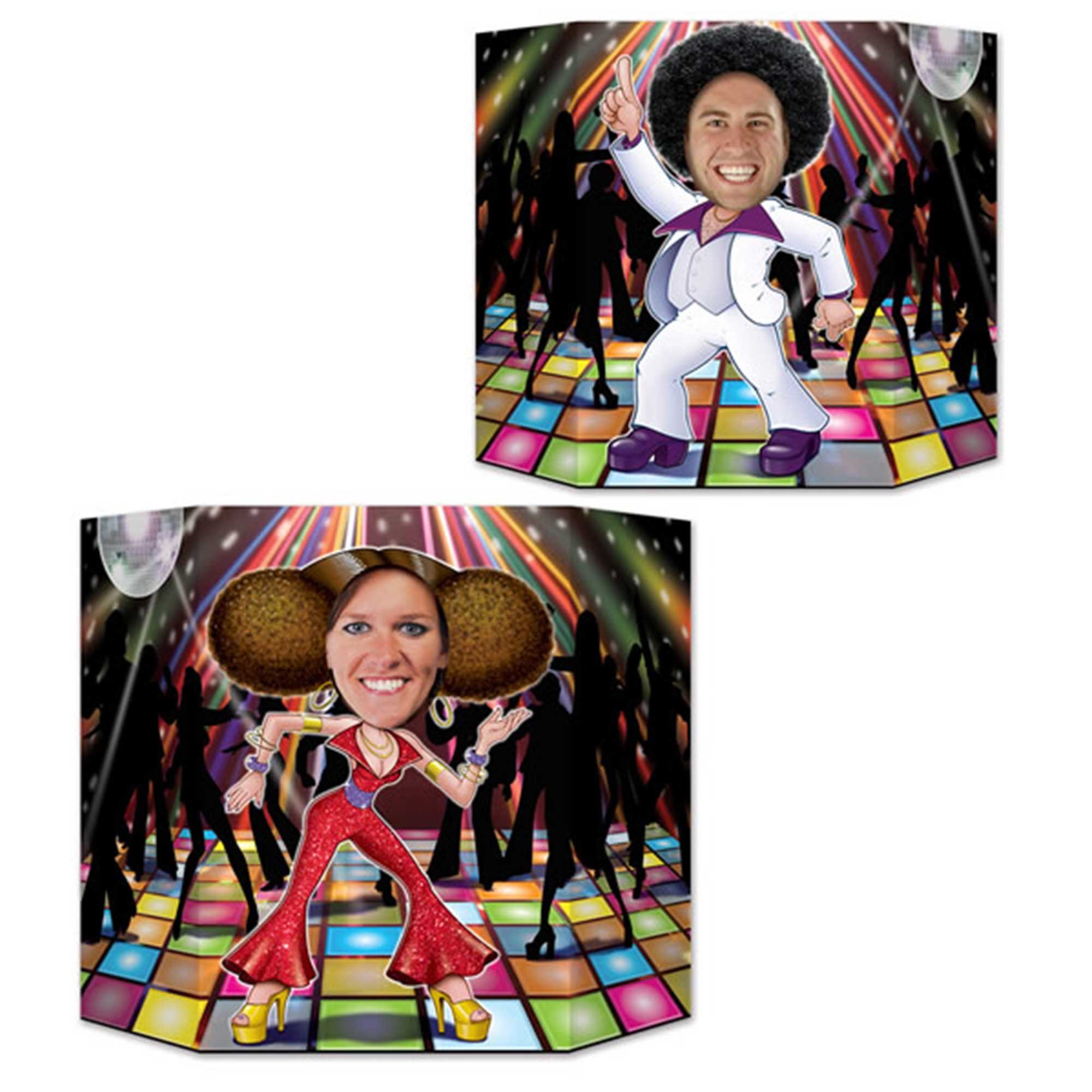 Beistle Disco Couple Dancers Photo Prop