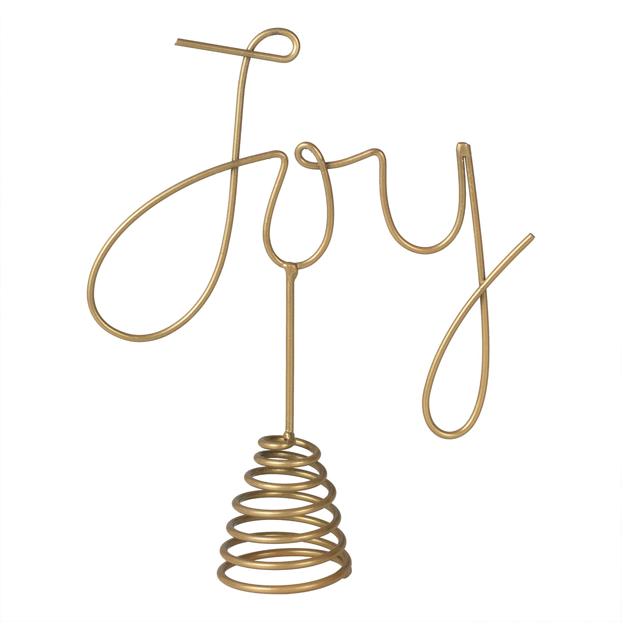 Cosy Copper Joy Tree Topper