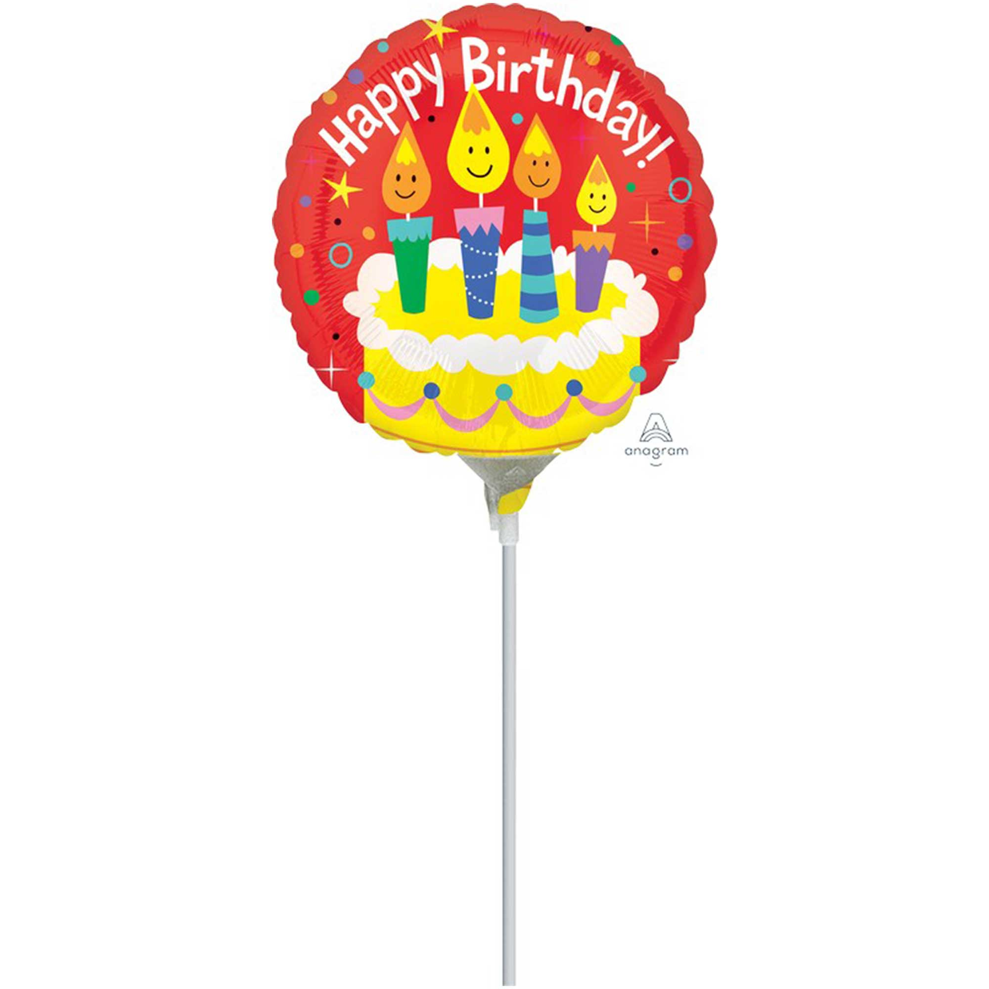 22cm Inflated Happy Birthday Candles A15