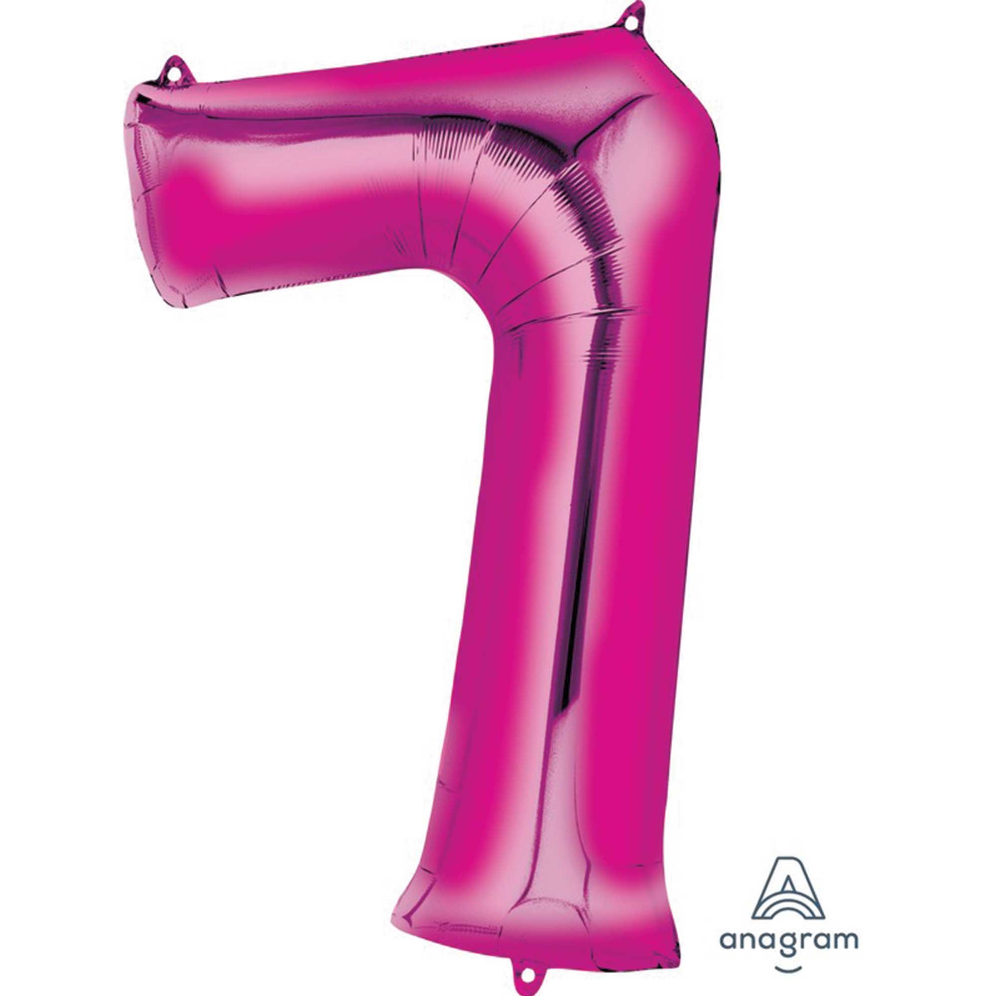 SuperShape Pink Numeral 7.  L34