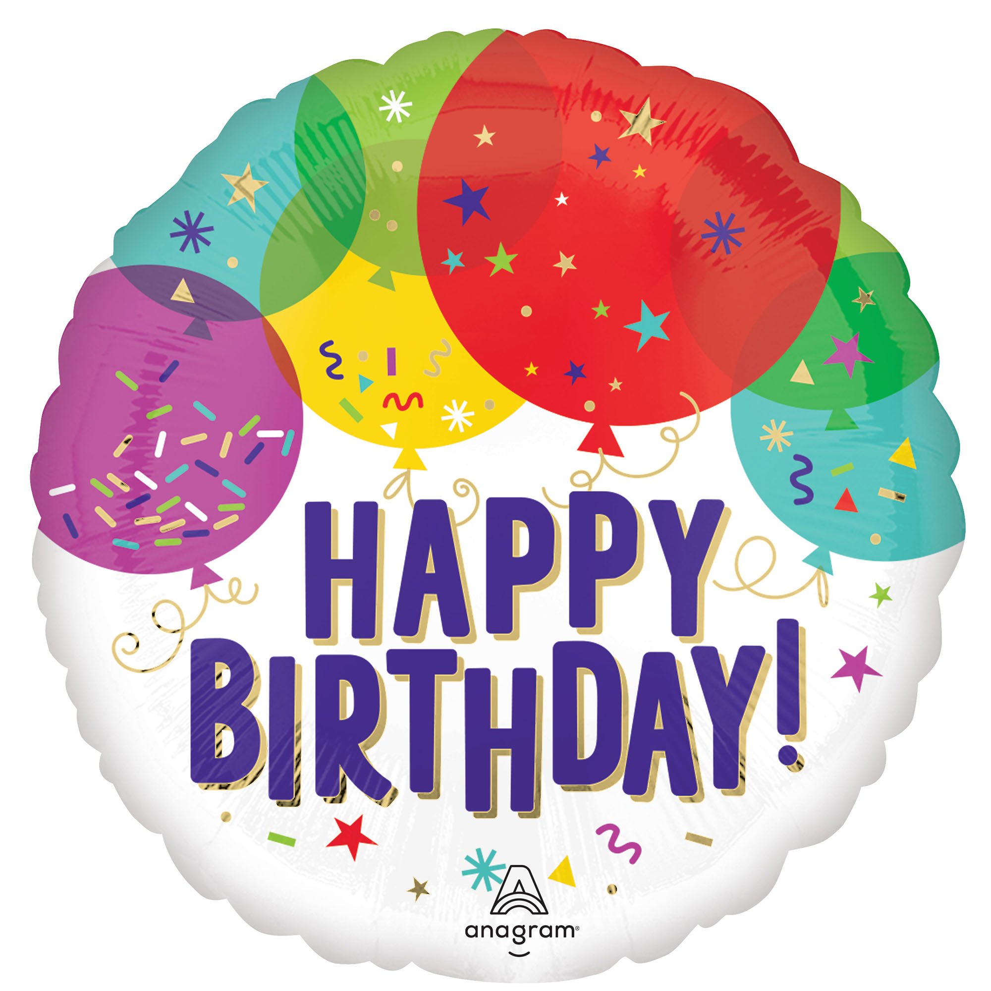 45cm Standard HX Birthday Balloons S40