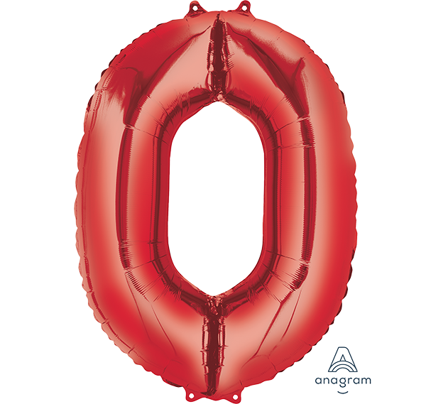 SuperShape Red Numeral 0.  L34