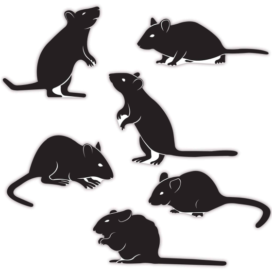 Beistle Mice Silhouettes