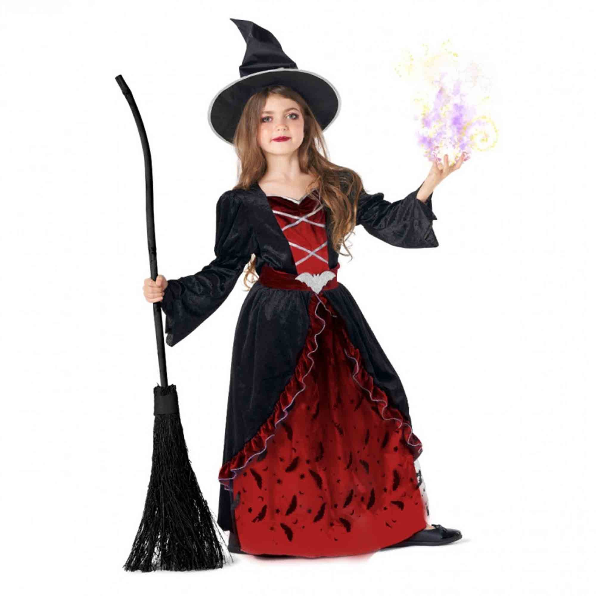 Costume Red Bat Witch Girl's 4-6 Years