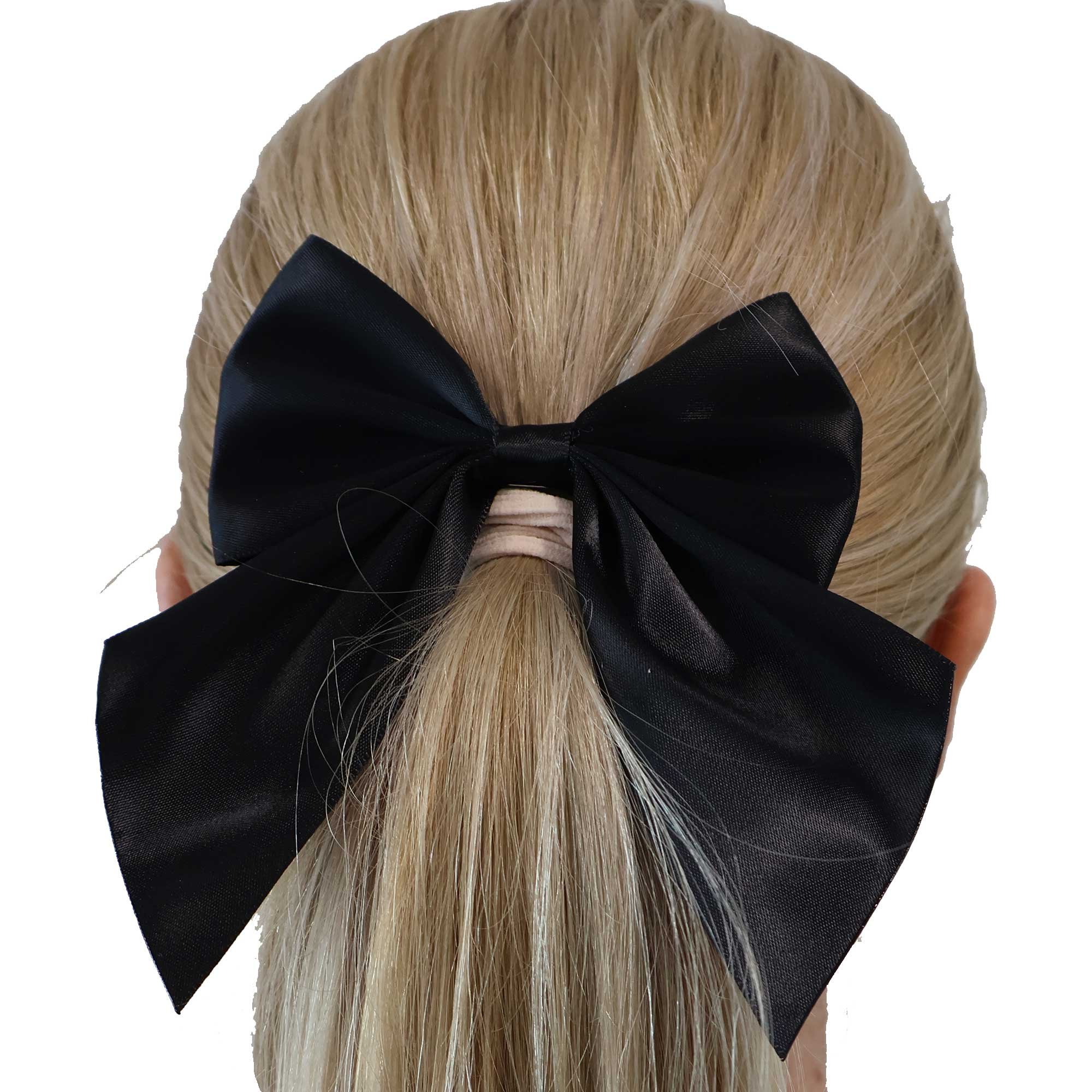 Team Spirit Hair Bow Black 14+