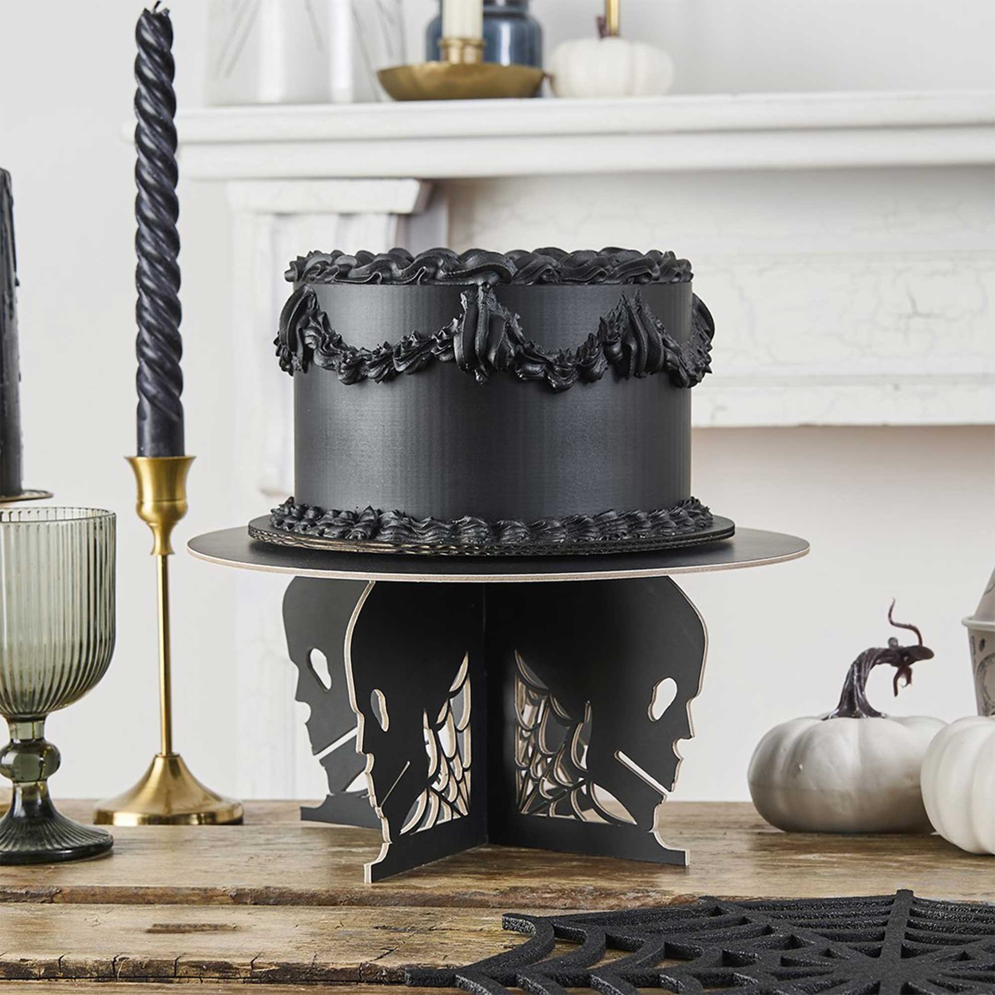 Creepy Chic Skull Cake Stand