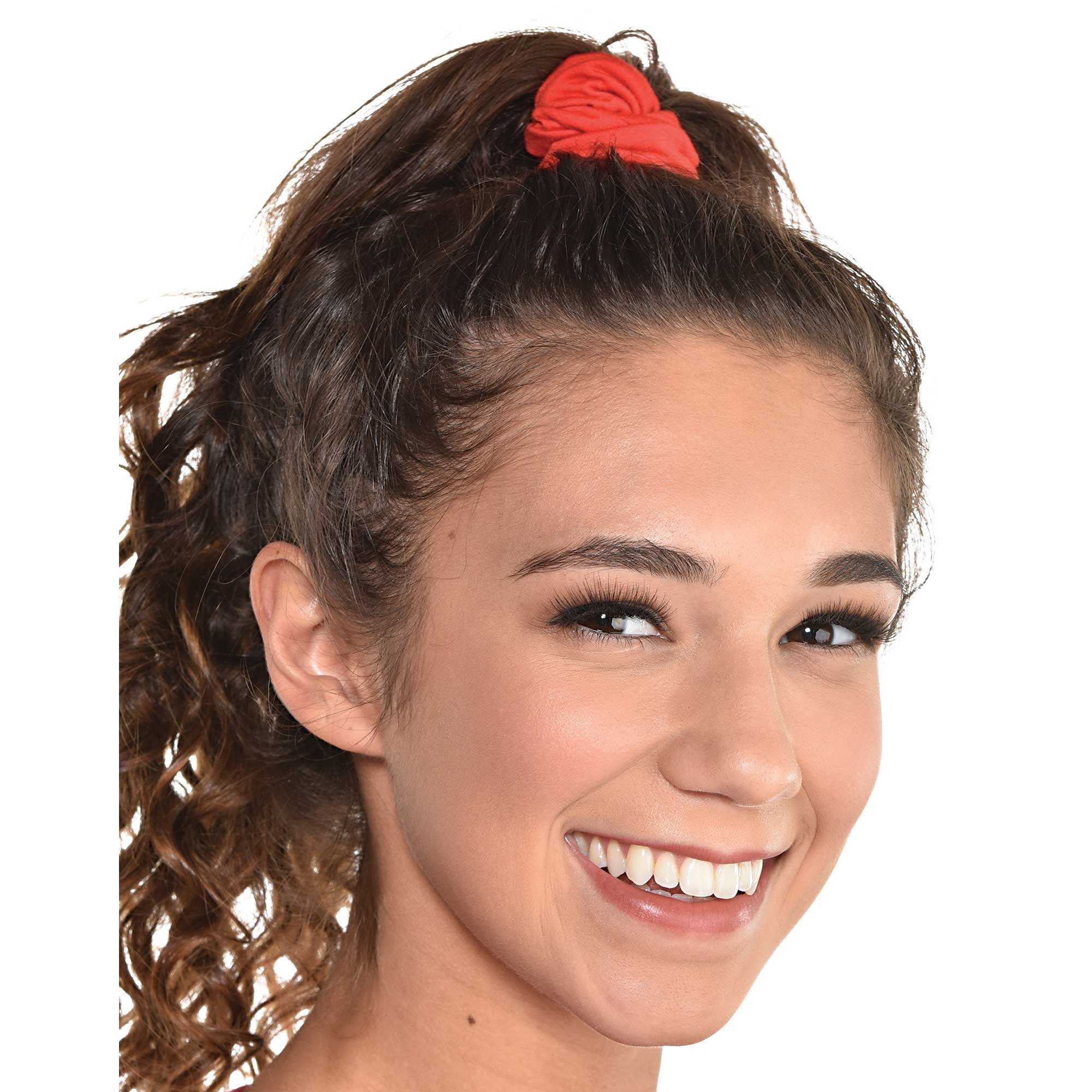Hair Scrunchies Red 2PK