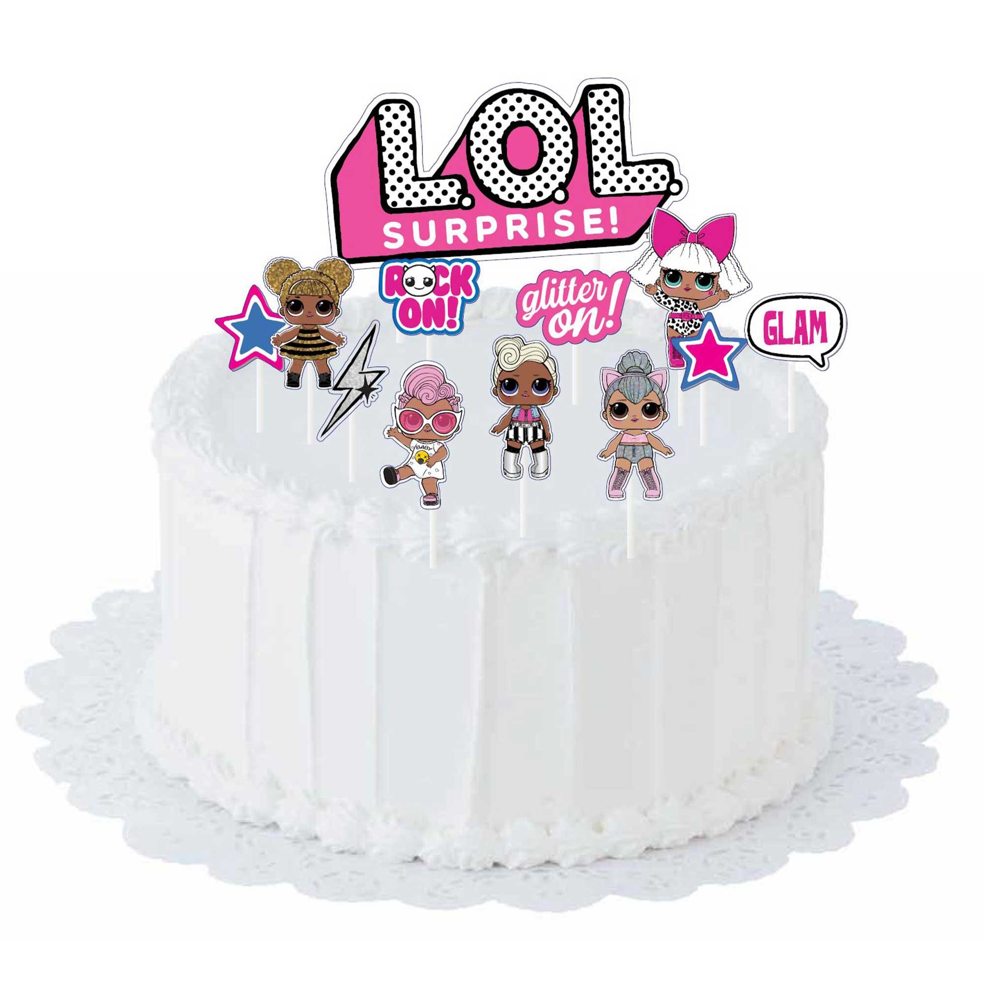 LOL Surprise Together 4EVA Cake Topper Kit 12Pc