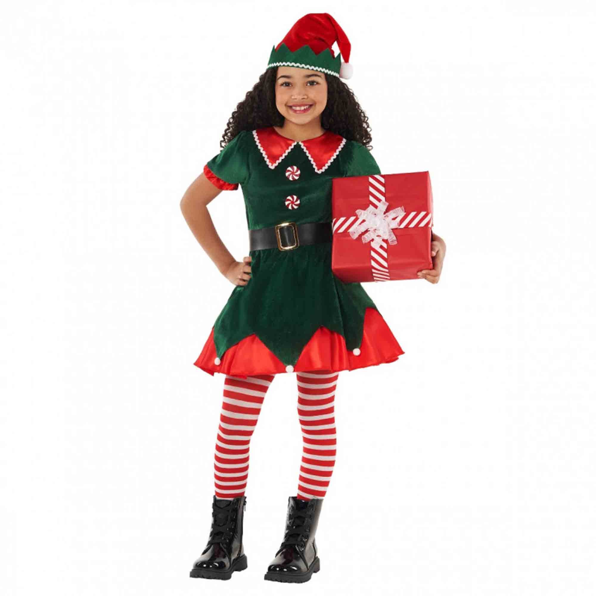 Costume Workshop Elf Dress Green Child's 10-12 Years