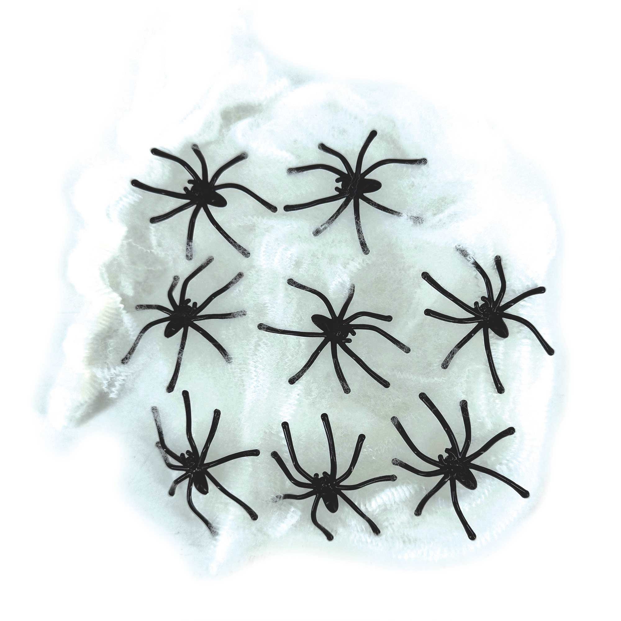 Fright Night Stretchable Web & Spiders
