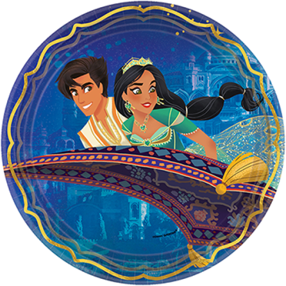 Aladdin 23cm Round Metallic Paper Plates