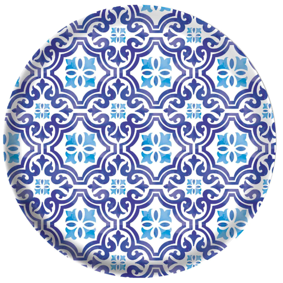 Mediterranean Melamine 17cm Plate