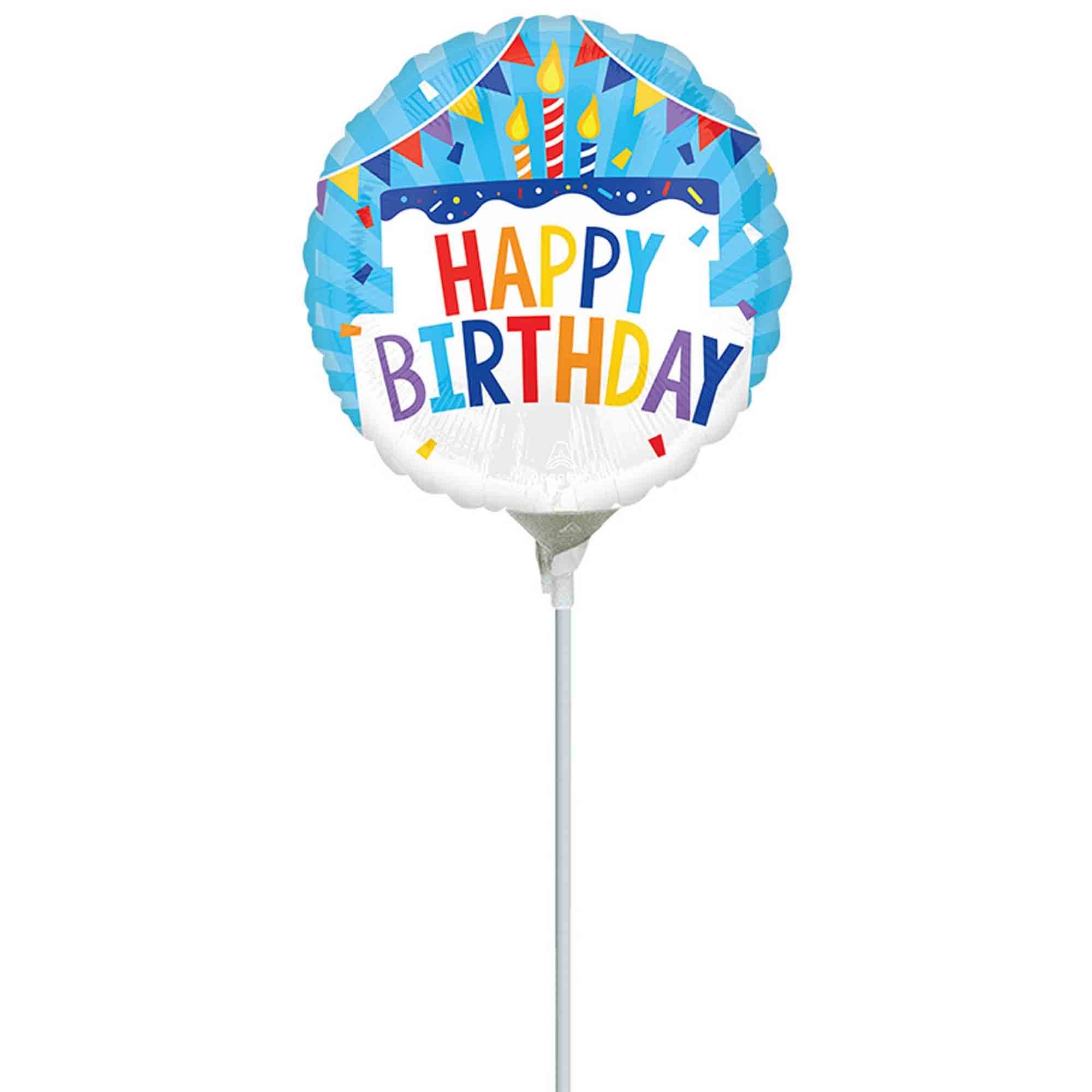 22cm Inflated Happy Birthday Tiered Cake A15