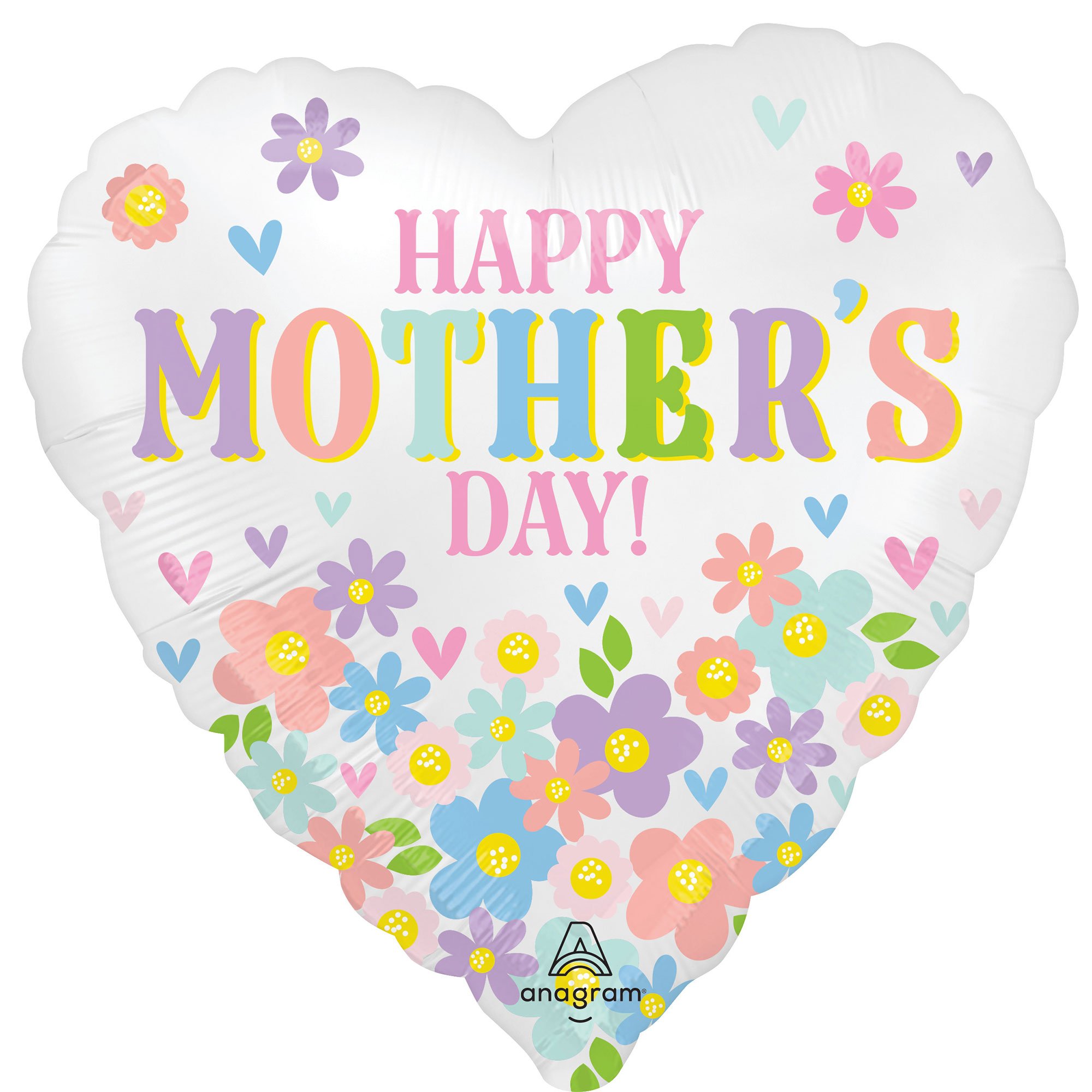 45cm Standard Satin XL Happy Mother's Day Daisy Chain S40