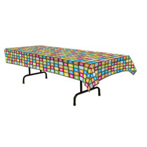 Beistle Disco Squares Tablecover