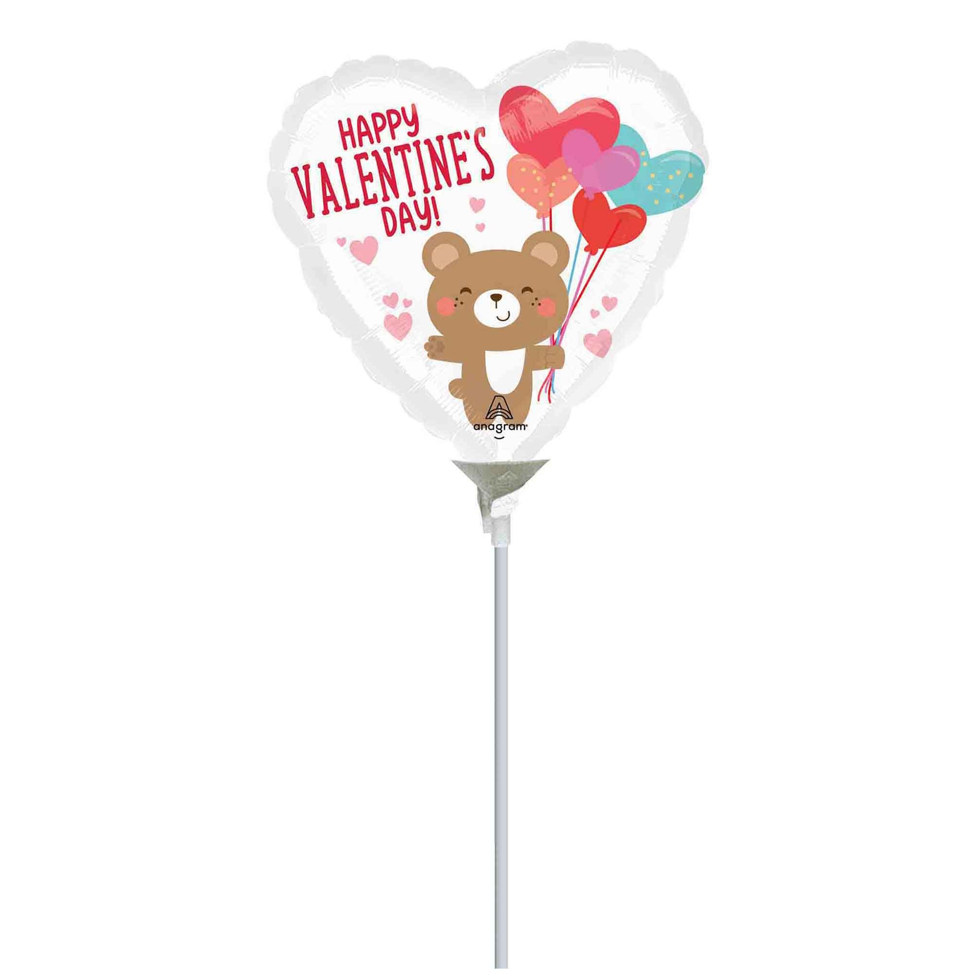 22cm Inflated Happy Valentine's Day Bear Hugs A15
