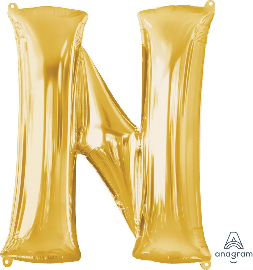 SuperShape Letter N Gold L34