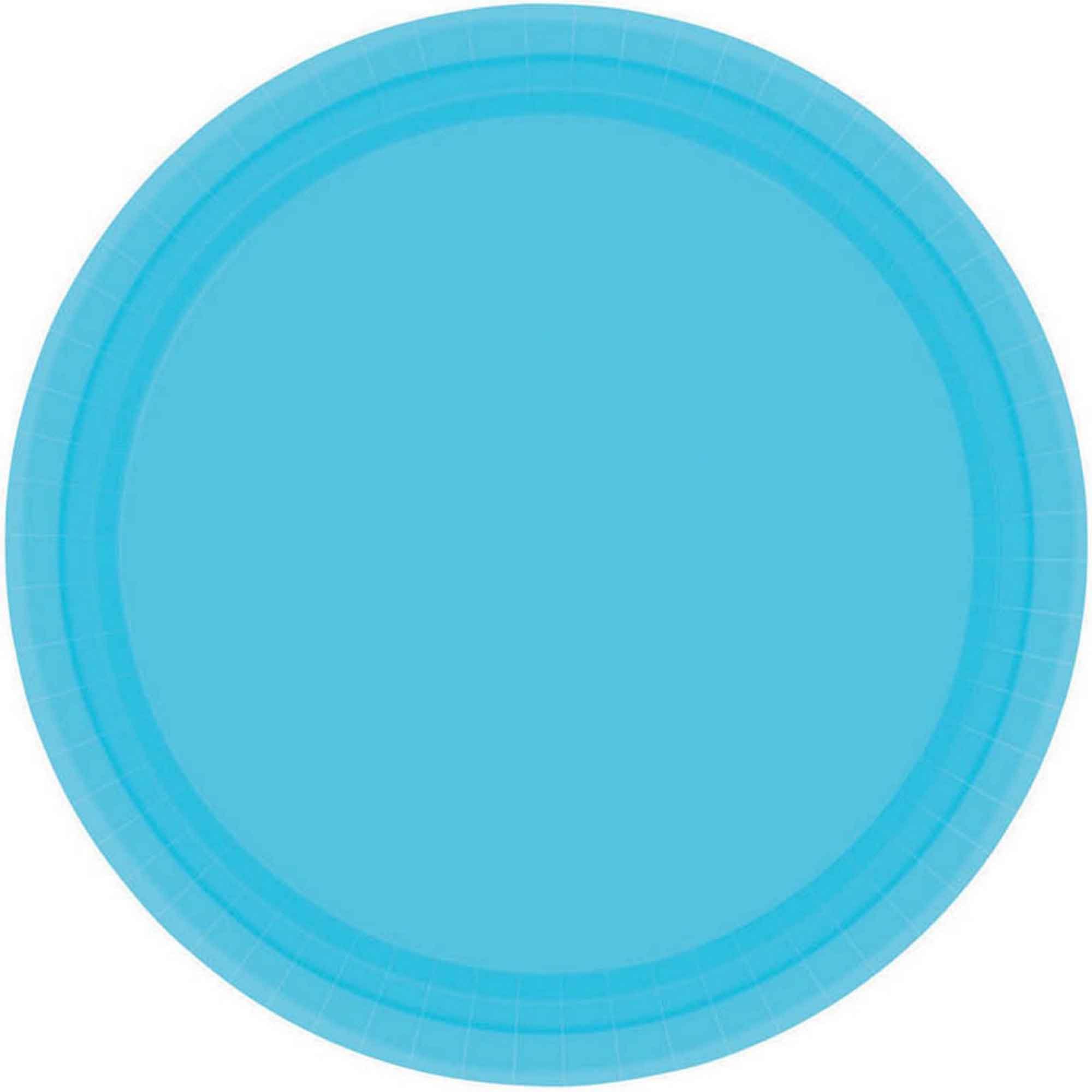 Paper Plates 23cm Round 20CT - Caribbean Blue NPC