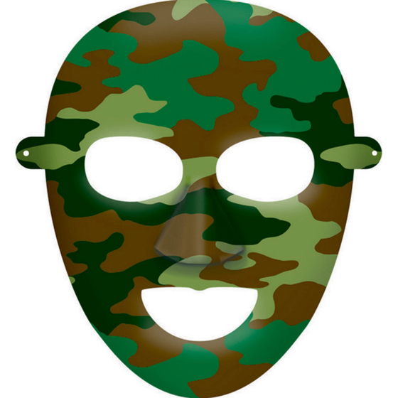 Camouflage Paper Masks