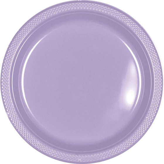 Premium Plastic Plates 26cm 20 Pack - Lavender