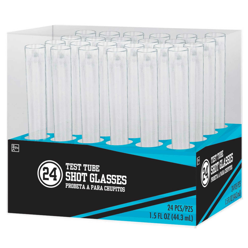 Test Tube Shot Glasses 1.5oz/44ml Amscan Asia Pacific