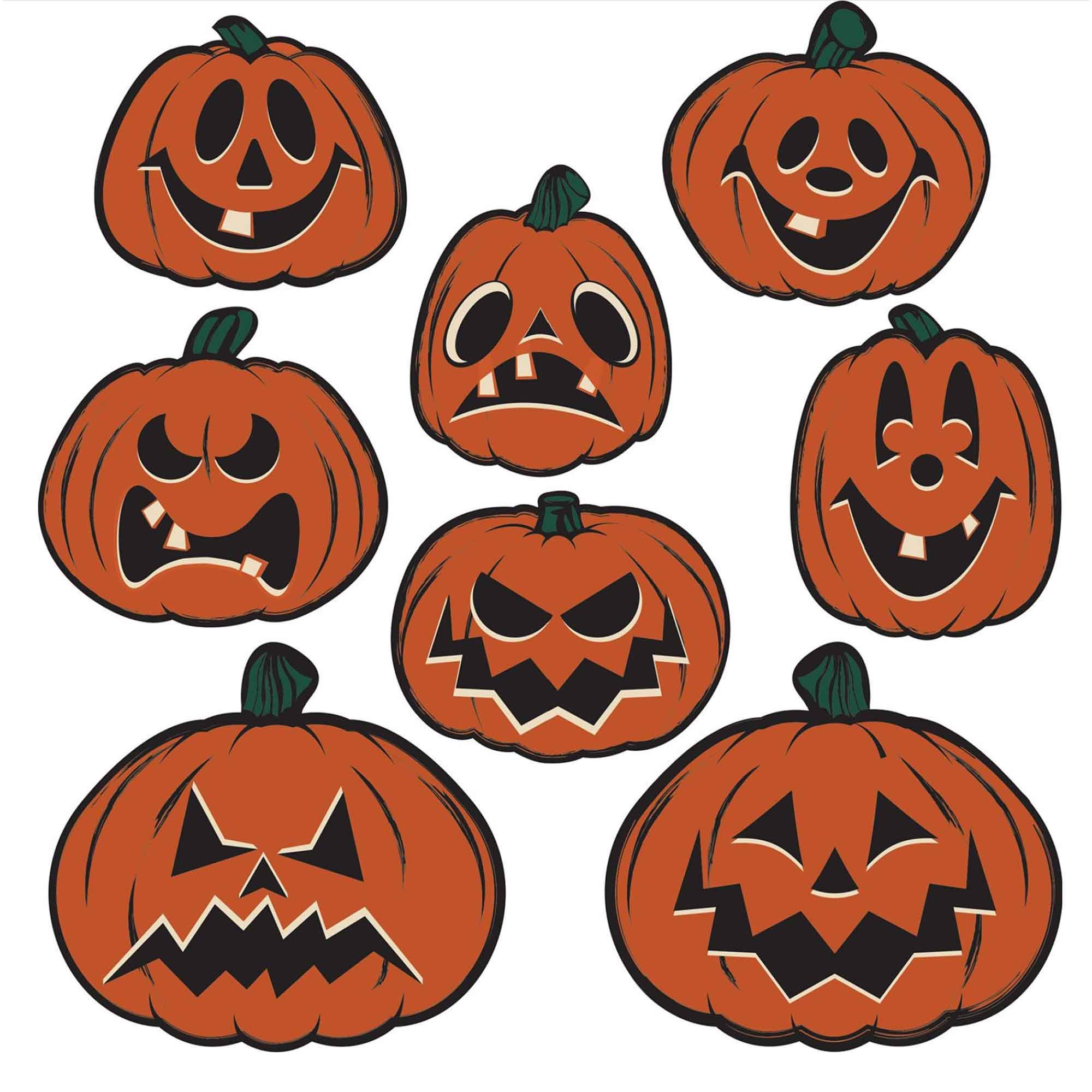Beistle Vintage Halloween Pumpkin Cutouts