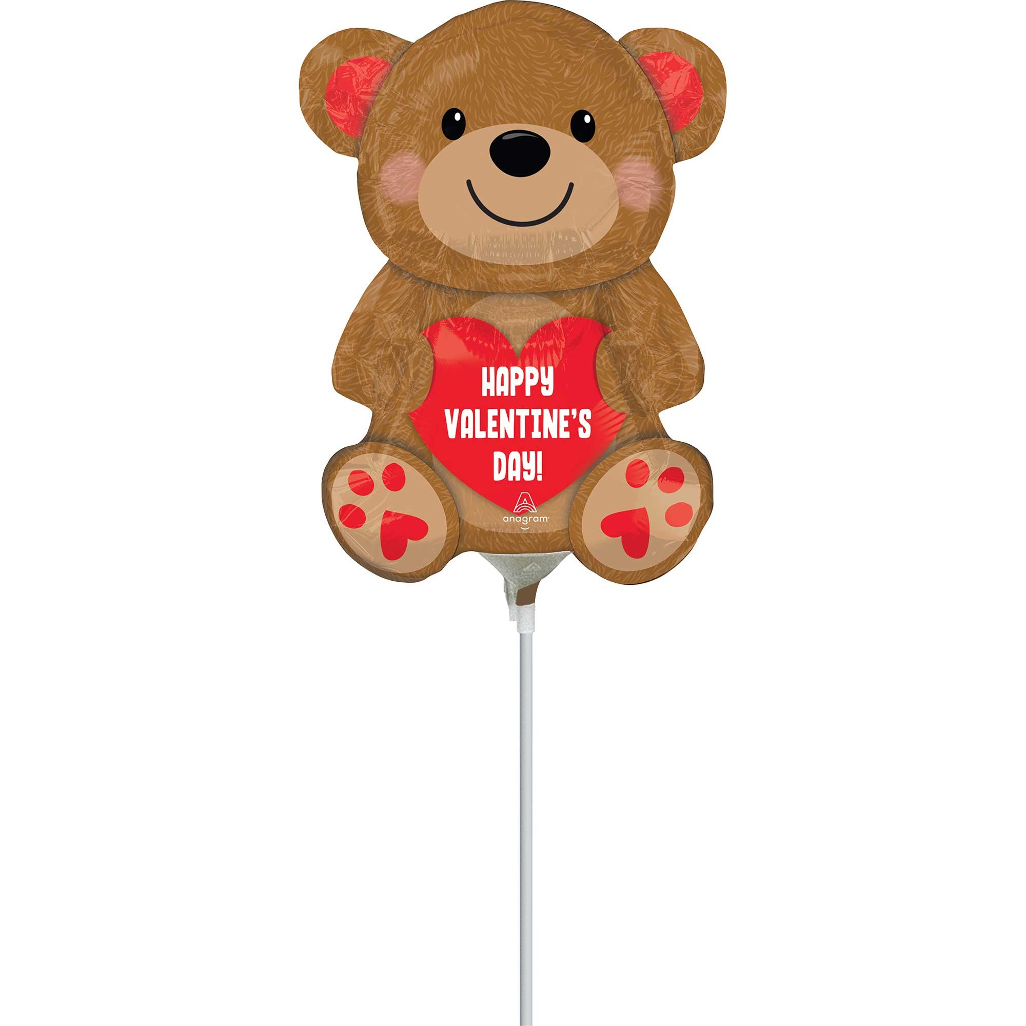 Mini Shape Inflated Happy Valentine's Day Cuddly Bear A30
