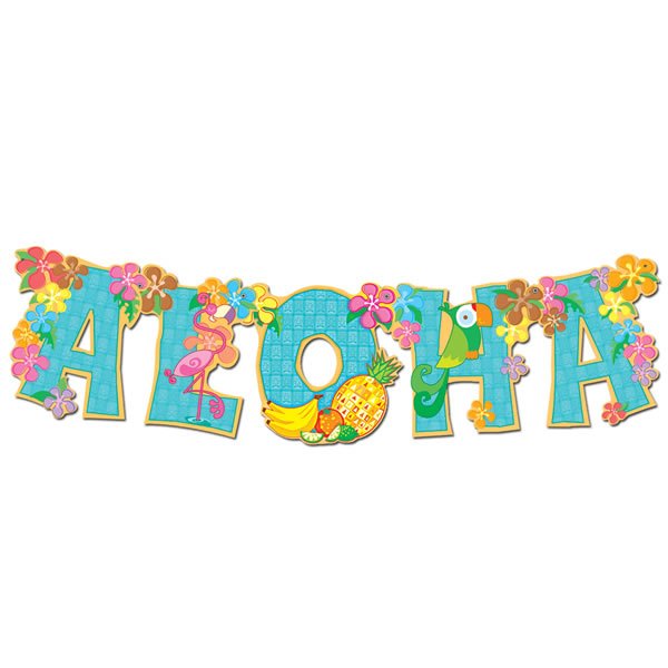 Beistle Aloha Jointed Streamer Banner