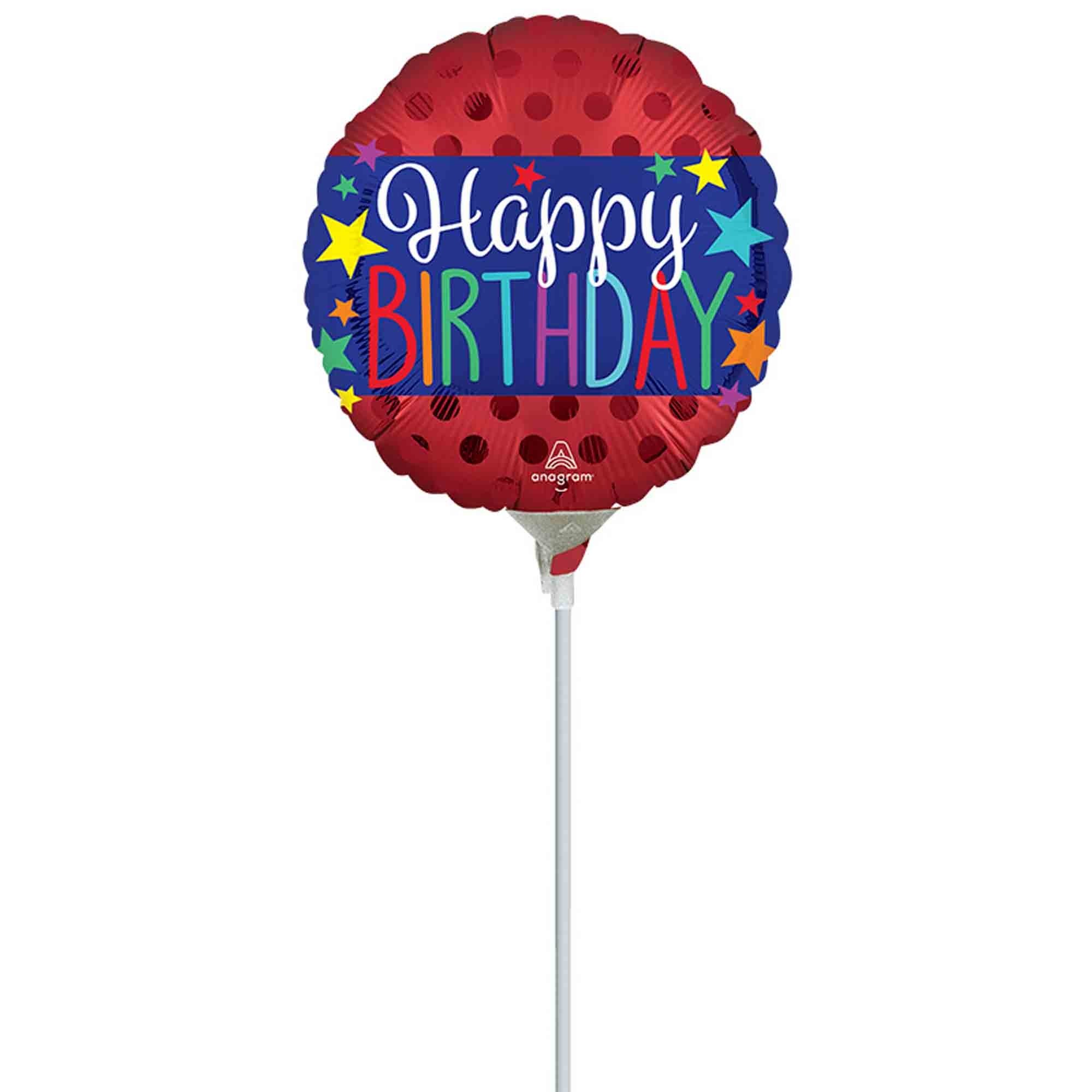 22cm Inflated Happy Birthday Banner A15