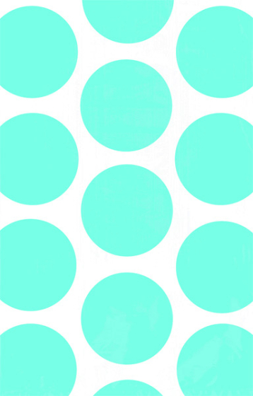 Paper Bag Polka Dot Caribbean Blue