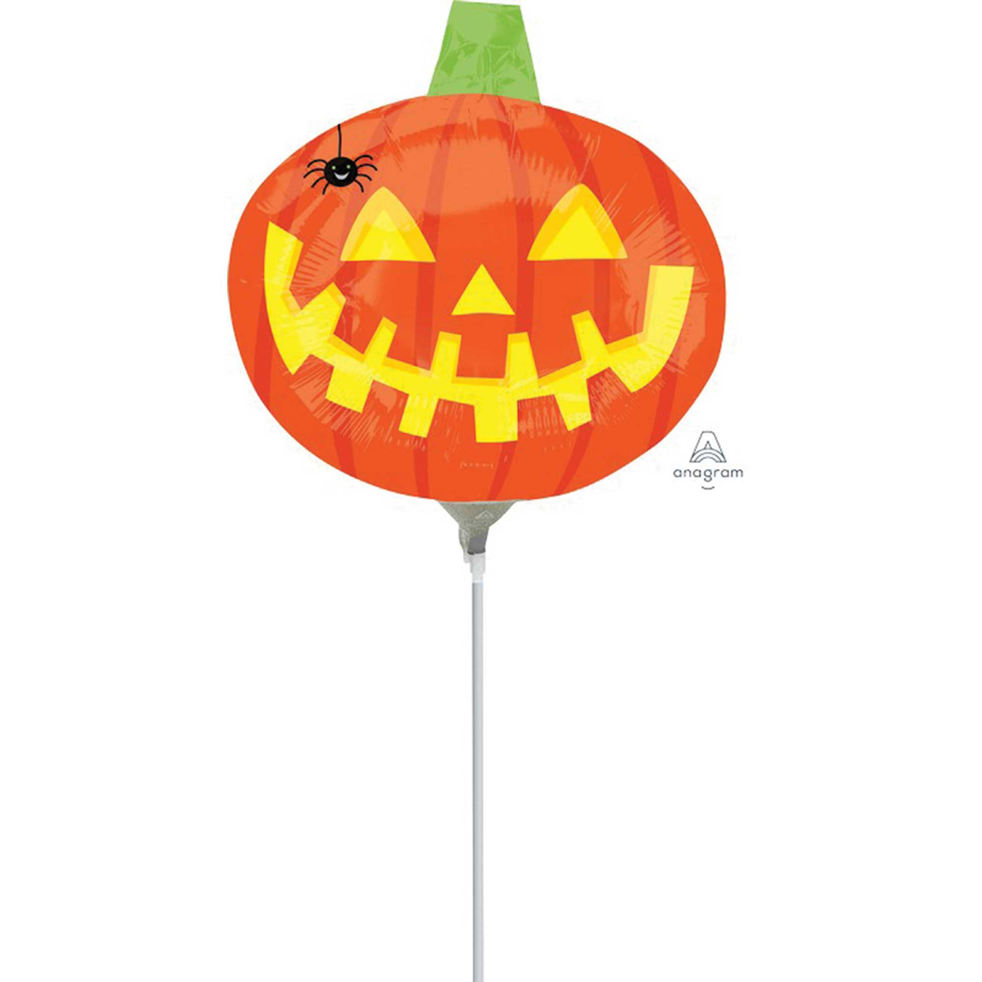 Mini Shape Inflated Pumpkin With Spider A30