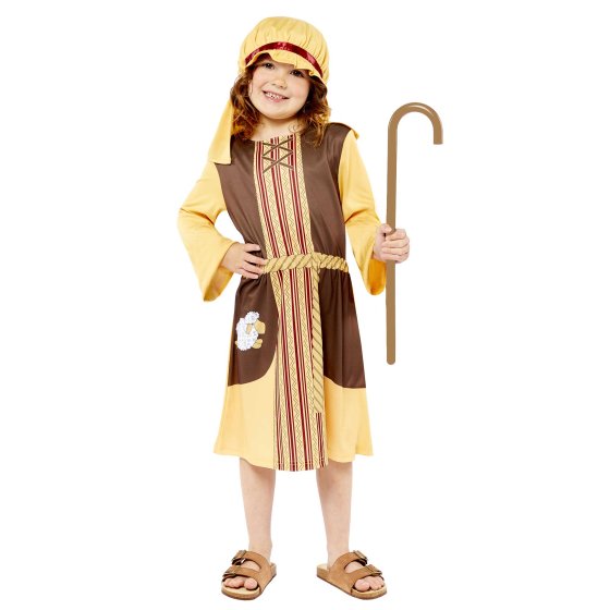 Costume Nativity Shepherd Girls 6-8 Years : Amscan Asia Pacific