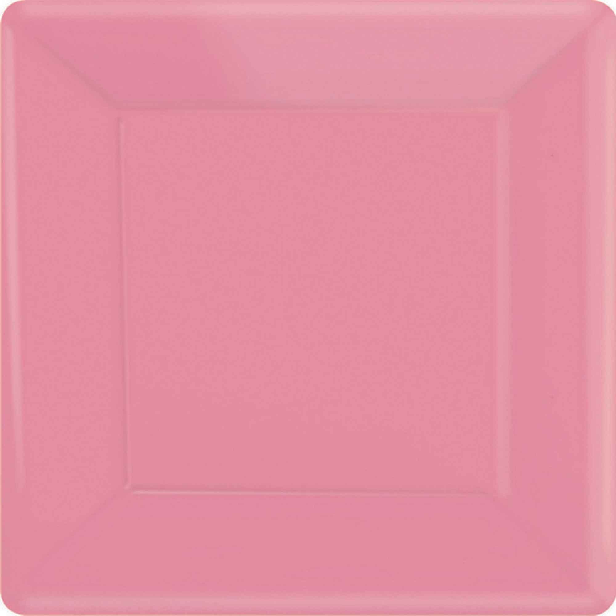 Paper Plates 23cm Square 20CT - New Pink NPC