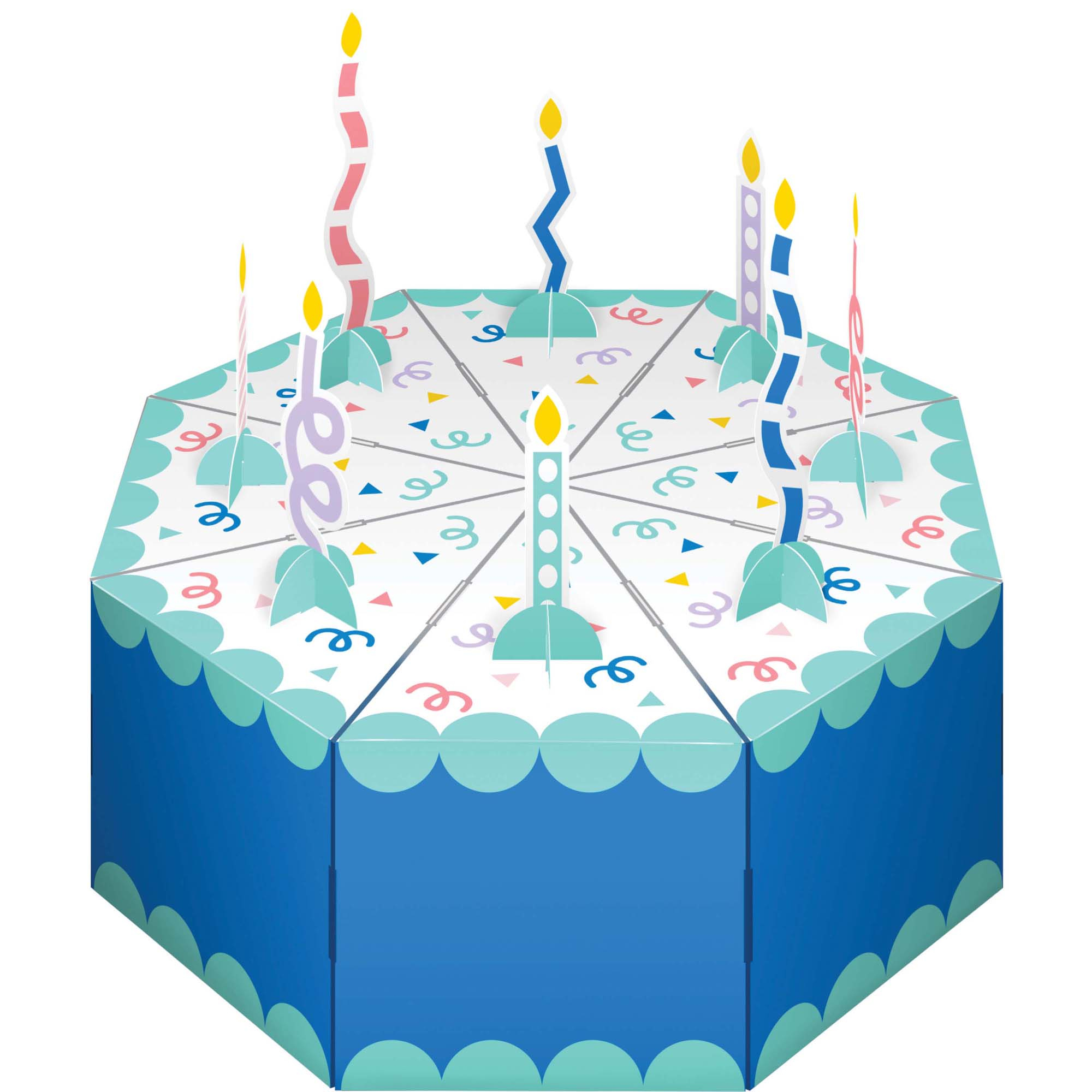 Party Patterns 3D Centrepiece Favor Box