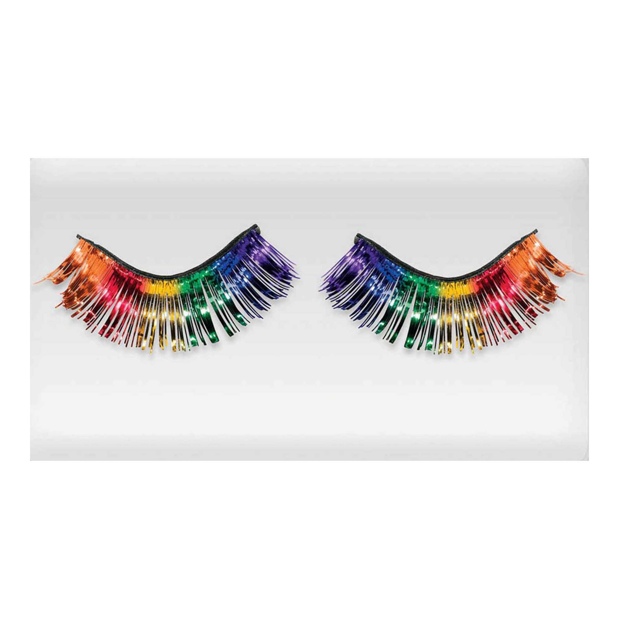 Team Spirit Tinsel Eyelashes Rainbow 14+