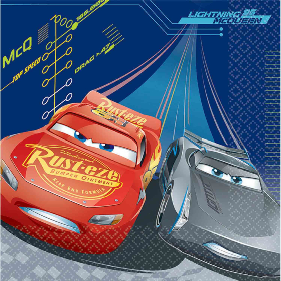 Cars 3 Lunch Napkins
