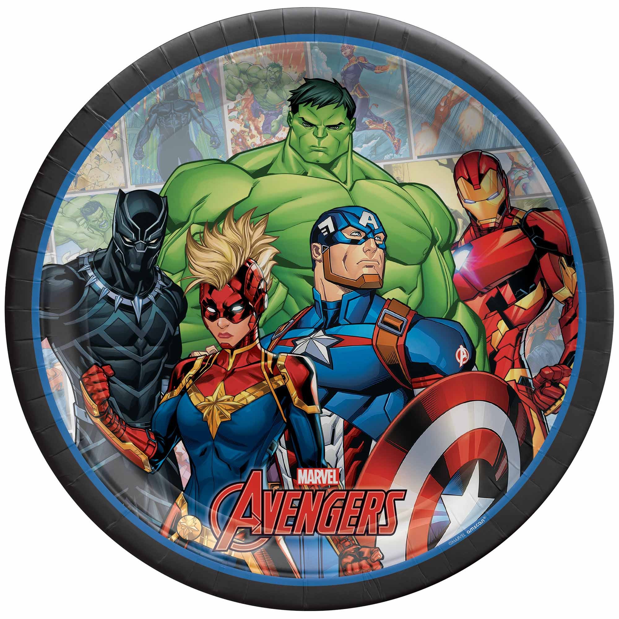 Marvel Avengers Powers Unite 23cm Paper Plates NPC
