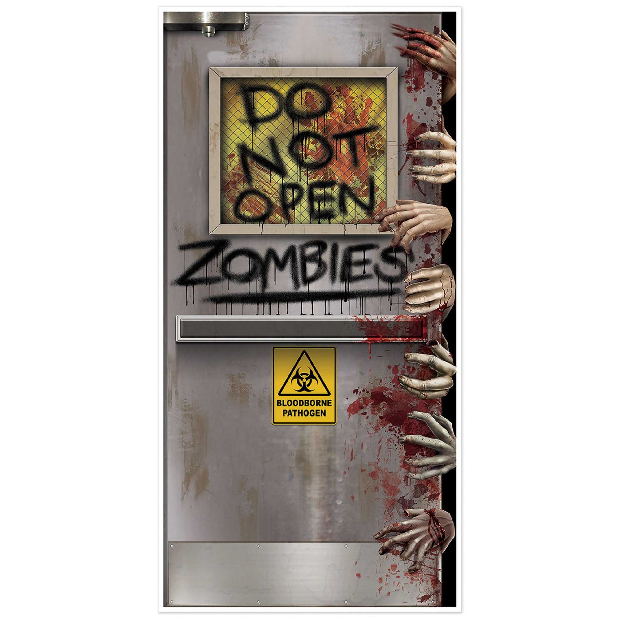 Beistle Zombies Lab Door Cover