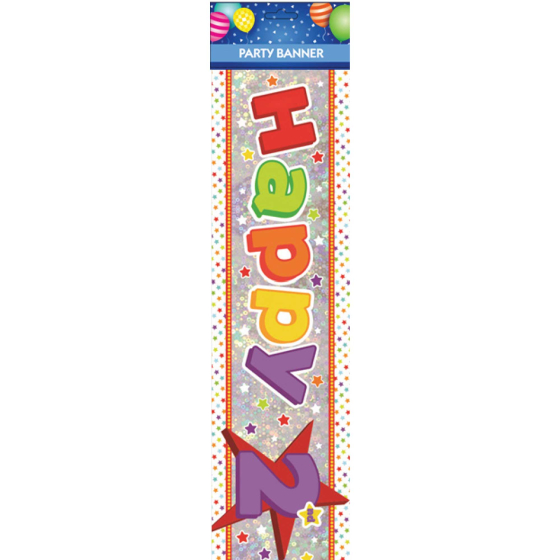Banner Happy 2nd Birthday