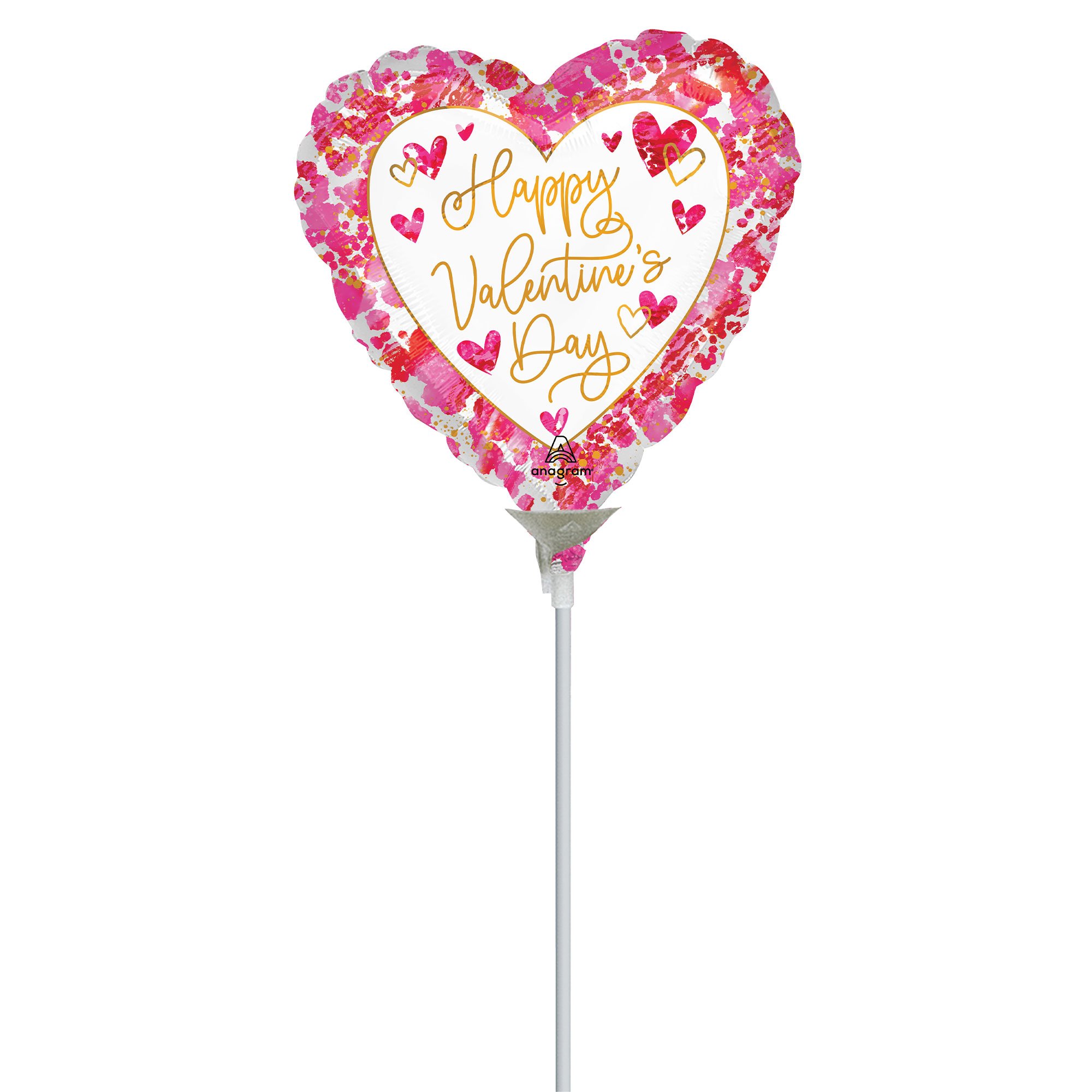 22cm Inflated Happy Valentine's Day Heartful A15