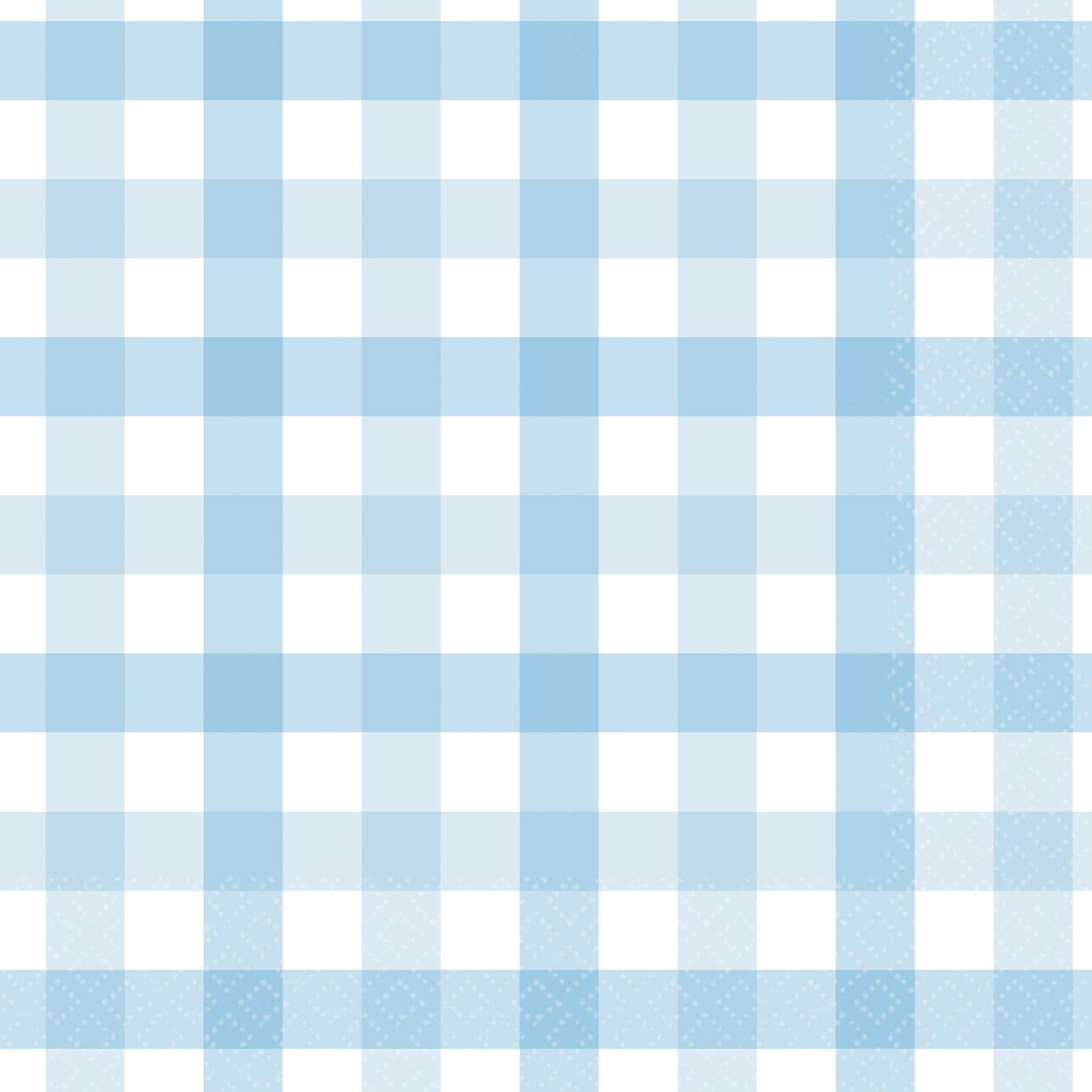 Gingham Lunch Napkin Pastel Blue