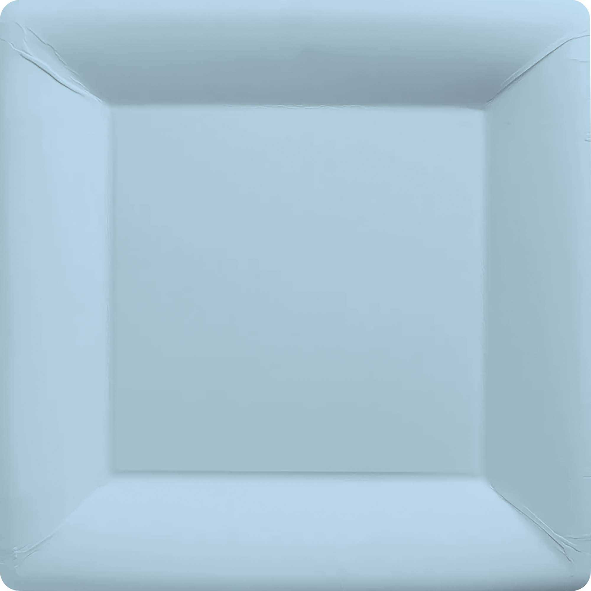 Paper Plates 23cm Square 20CT - Pastel Blue NPC