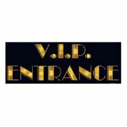 Beistle Awards Night VIP Entrance Sign Black & Gold