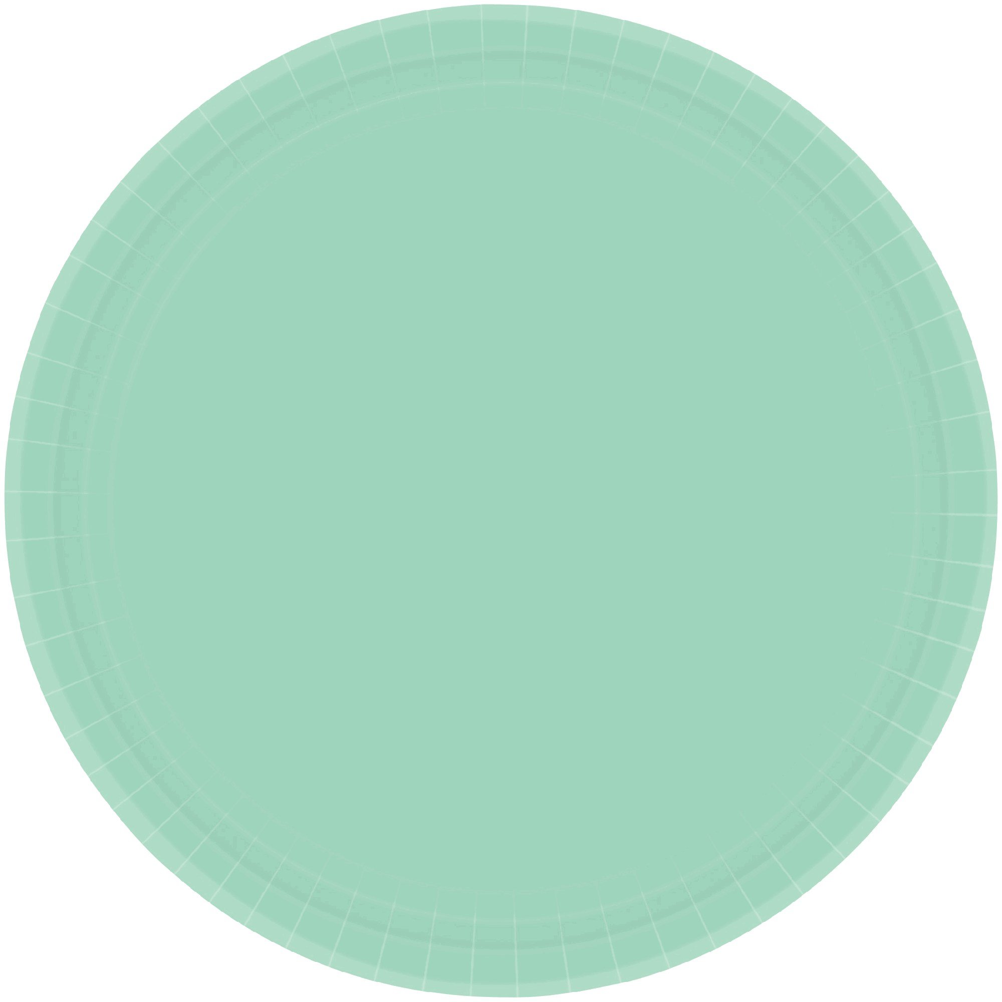 Paper Plates 17cm Round 20CT Cool Mint