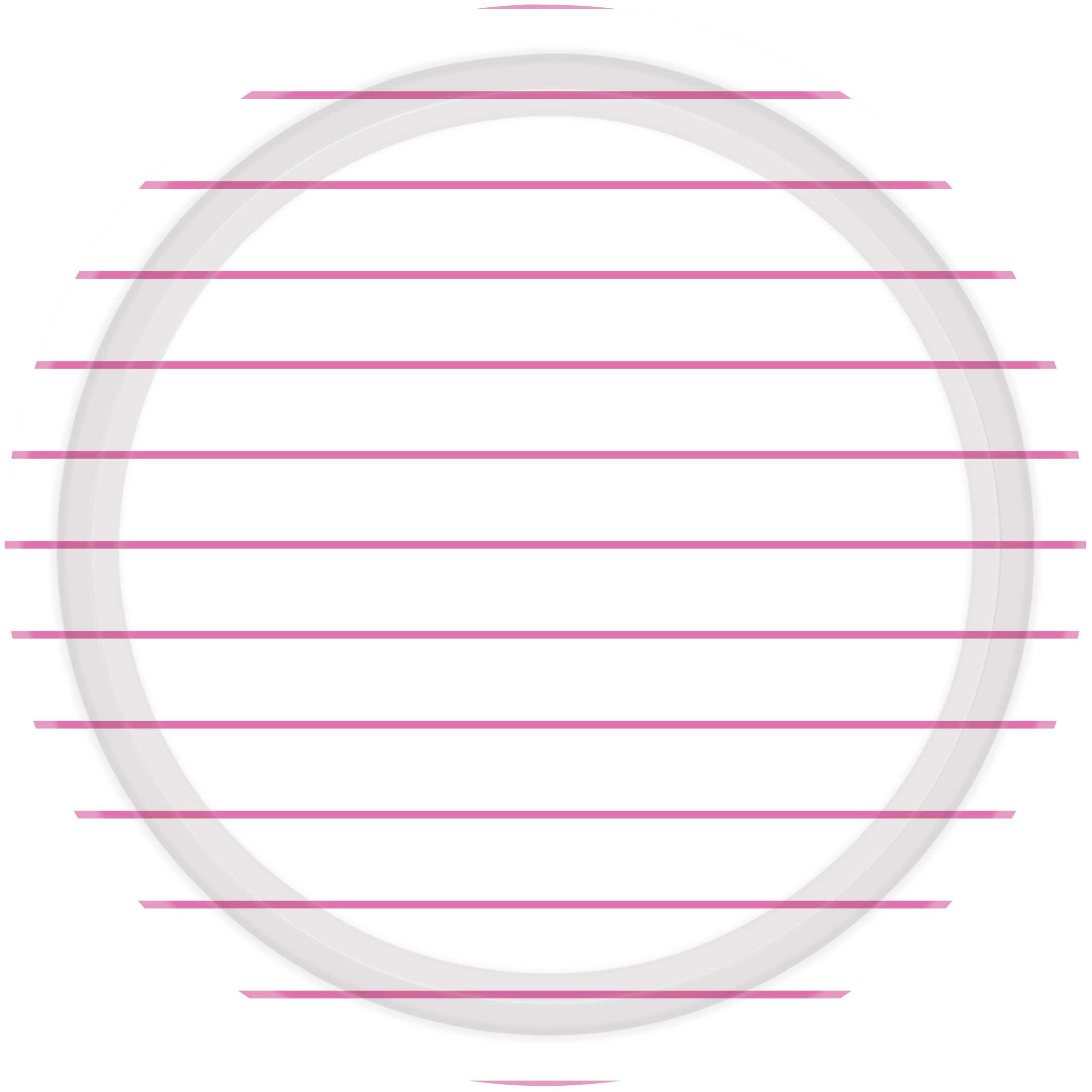 Stripes Paper Plates 23cm Round 8CT -  Bright Pink NPC