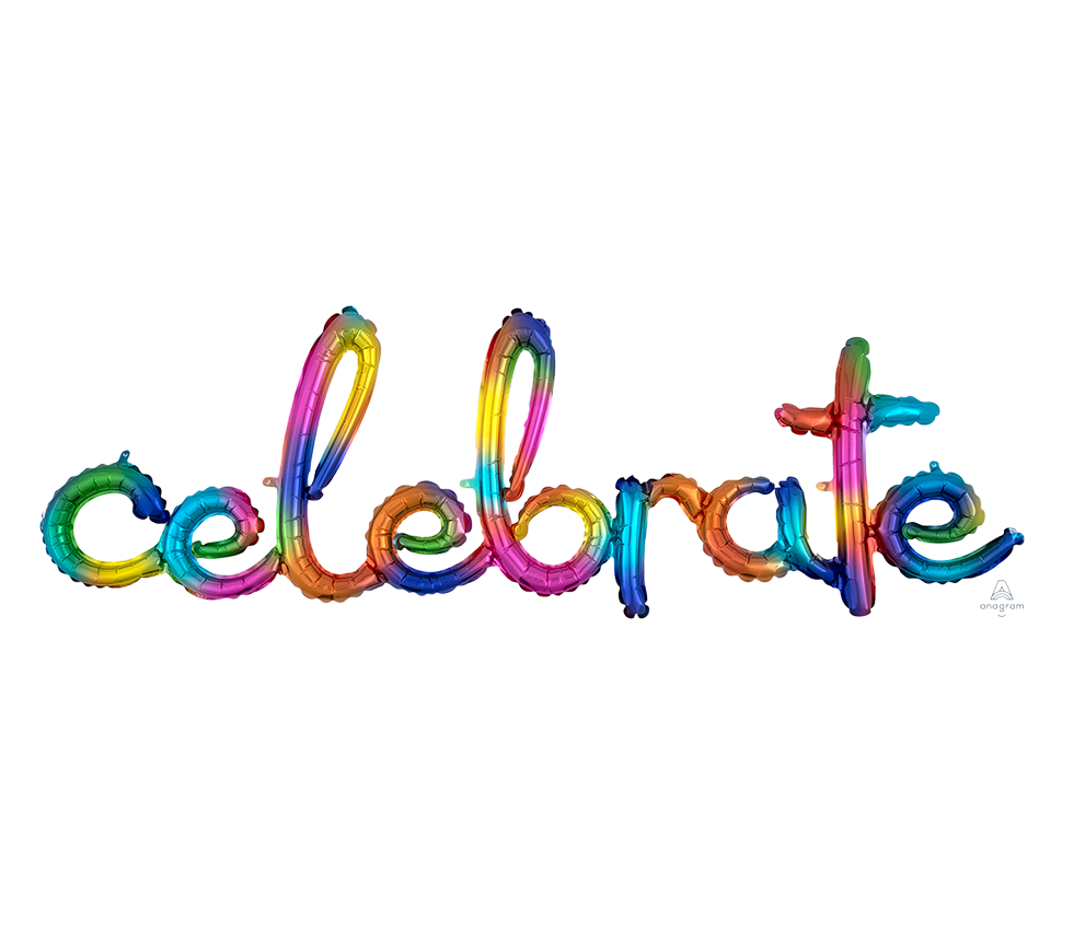 CI: Script Phrase celebrate Rainbow Splash G50