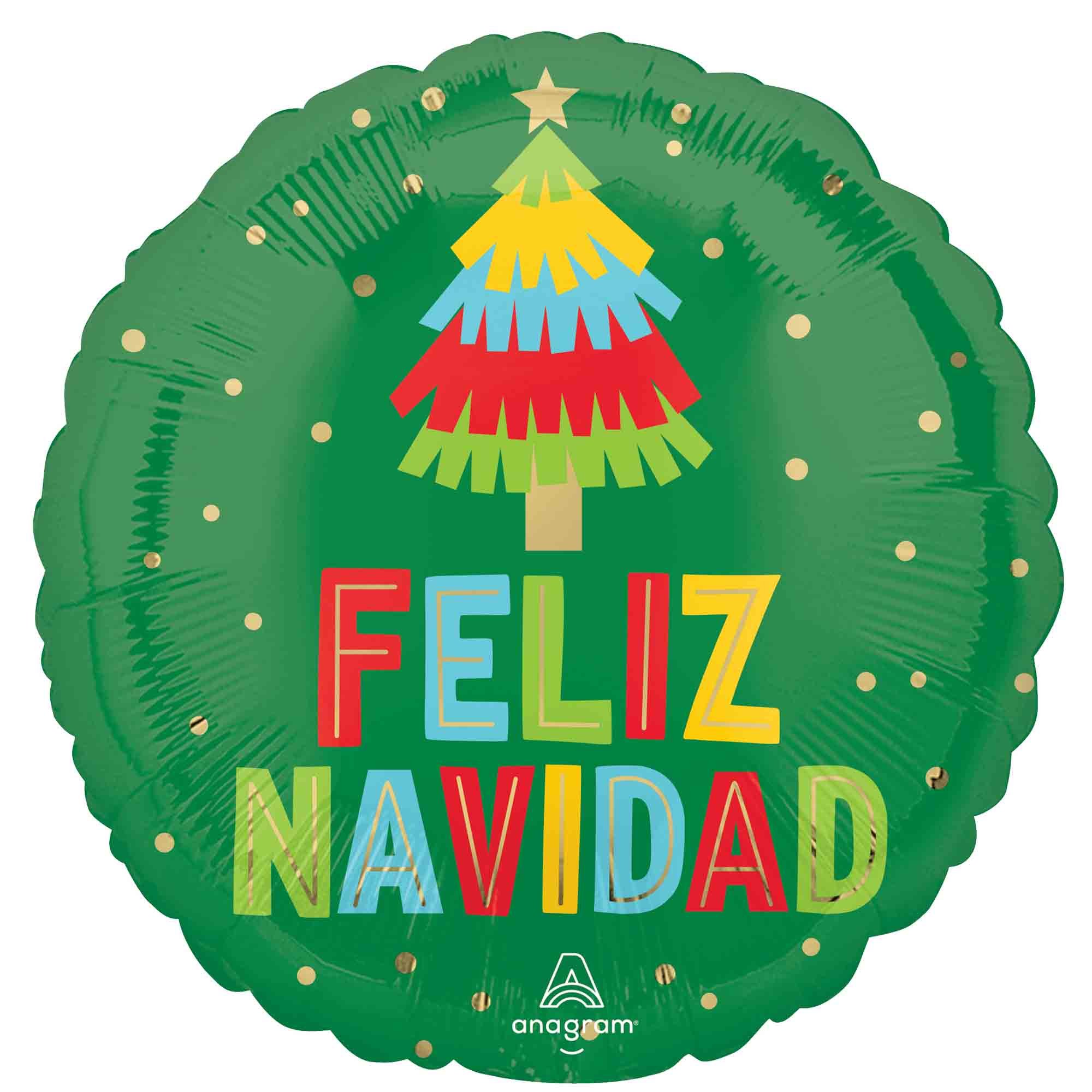 45cm Standard HX Feliz Navidad Festive Fringe S40