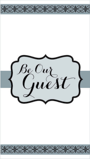 Premium Guest Towel - Be Our Guest