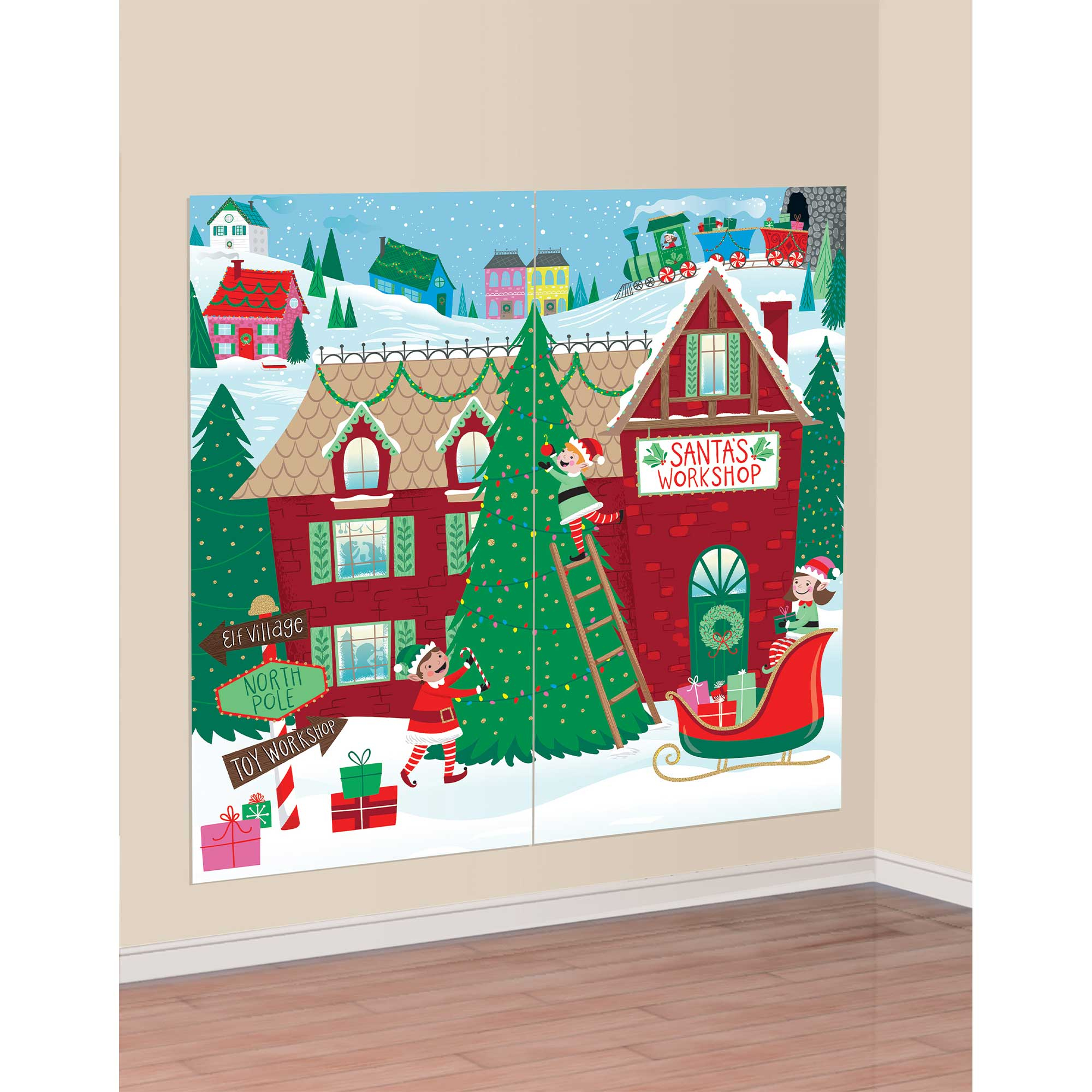Evergreen Christmas Room Roll AMSCAN 674000 Evergreen Christmas Room Roll AMSCAN 674000