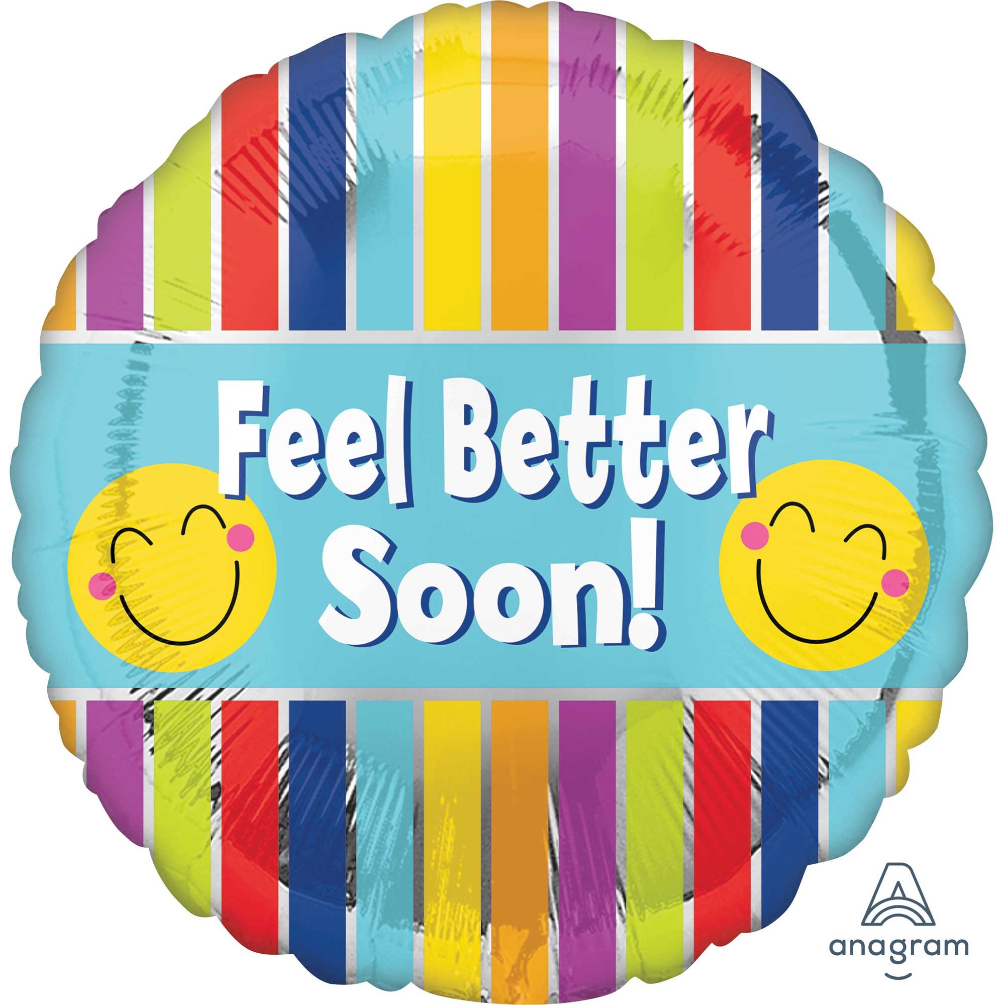 45cm Standard HX Feel Better Soon Stripes S40